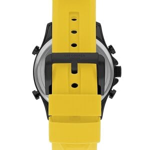 Lee Cooper Dijital&Anolog Erkek Kol Saati, Sarı Slikon Kordon, 46mm, 5ATM