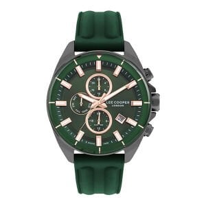 Lee Cooper Yeşil Slikon Kordon Erkek Kol Saati