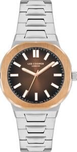 Lee Cooper Erkek Kol Saati 41 mm – Paslanmaz Çelik Kasa & Kordon, 5 ATM