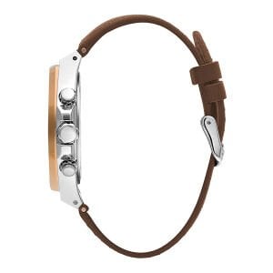 Lee Cooper Erkek Kol Saati Deri Kordon Quartz Mineral Cam Gümüş Kasa