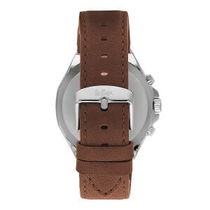 Lee Cooper Erkek Kol Saati Deri Kordon Quartz Mineral Cam Gümüş Kasa