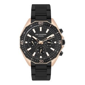 Lee Cooper Siyah Kordon Erkek Kol Saati 45 mm – 5 ATM Su Geçirmez