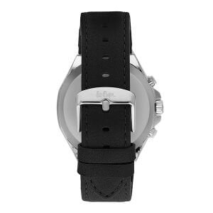 Lee Cooper Deri Siyah Kordon Gümüş Kasa Erkek Kol Saati – Klasik & Şık