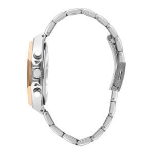 Lee Cooper Gümüş Kordon Erkek Kol Saati 44mm – 5 ATM