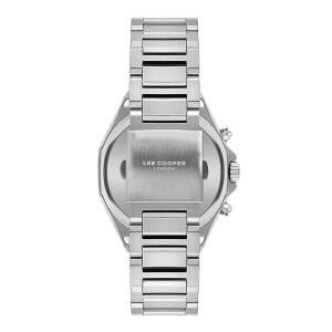 Lee Cooper Gümüş Kordon Erkek Kol Saati 44mm – 5 ATM