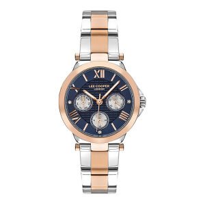 Lee Cooper 44 mm Silver & Rose Gold Kordon Kadın Kol Saati