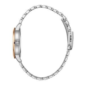 Lee Cooper 33 mm Gümüş & Pembe Altın Kadran Kadın Kol Saati – 3 ATM