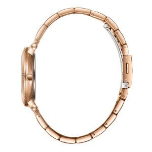 Lee Cooper Kadın Kol Saati – 35 mm, Yeşil Kadran, Rose Gold, 3 ATM