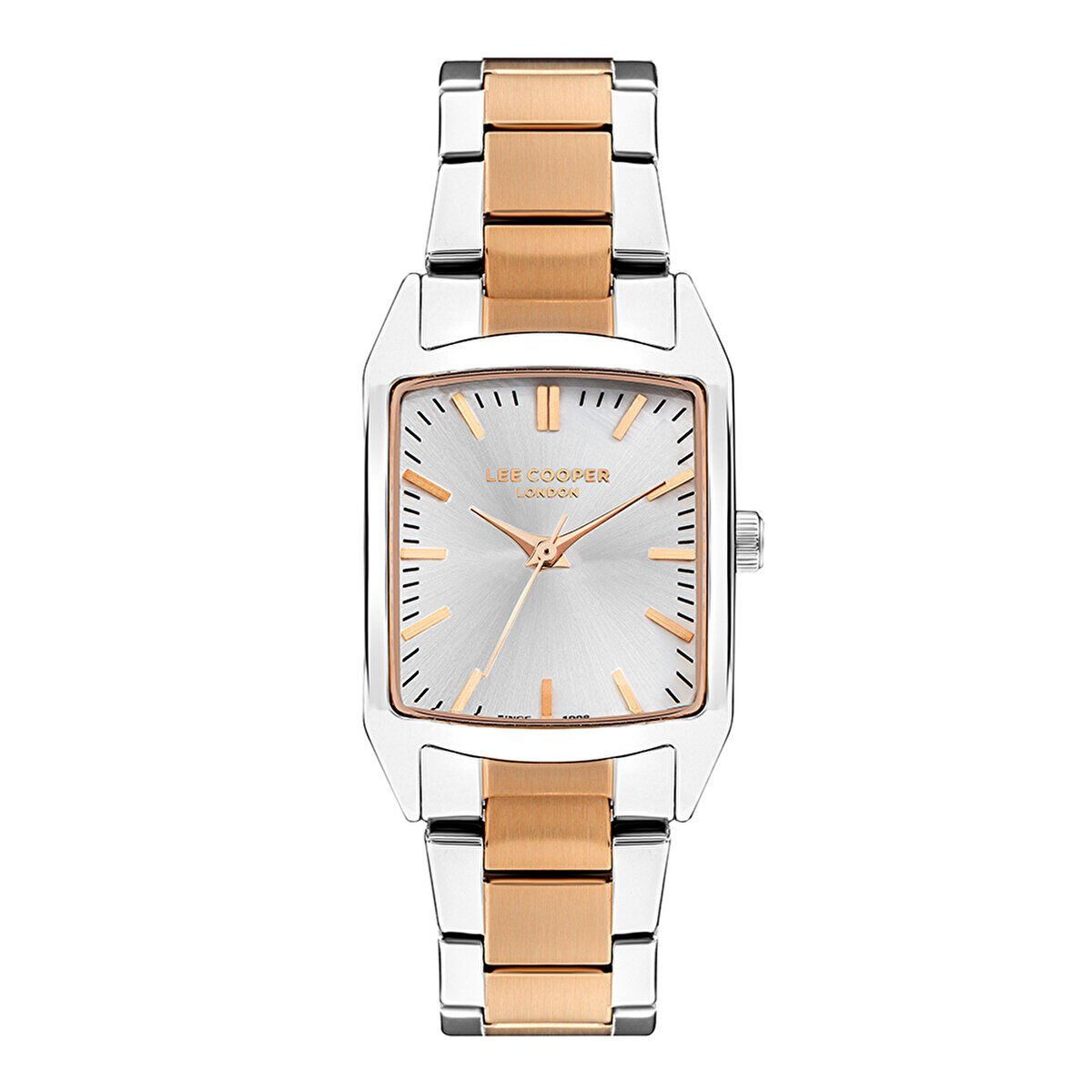 Lee Cooper Kadın Kol Saati – Gümüş / Pembe Altın, 20 mm, 3 ATM