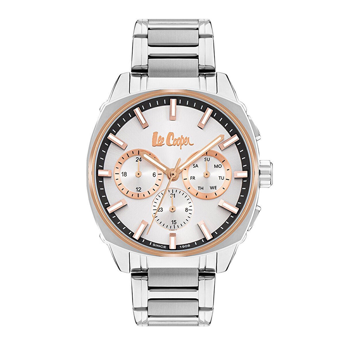 Lee Cooper Çelik Kordon Su Geçirmez Kol Saati – 5 ATM