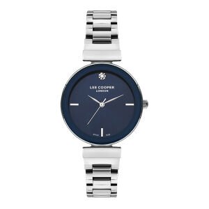 Lee Cooper Kadın Kol Saati – Mavi Kadran, Gümüş, 33 mm, 3 ATM