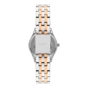 Lee Cooper Kadın Kol Saati – Beyaz Kadran, Gümüş / Pembe Altın, 34 mm, 3 ATM