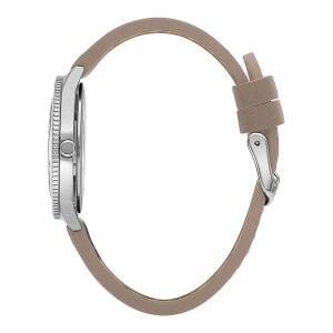 Lee Cooper Kadın Kol Saati – Bej Kadran, Bej Deri Kordon, 36 mm, 3 ATM