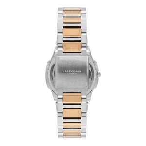 Lee Cooper Kadın Kol Saati – Beyaz Kadran, Gümüş / Pembe Altın, 31 mm, 3 ATM
