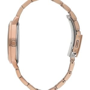 Lee Cooper Kadın Kol Saati – Gümüş Kadran, Pembe Altın, 35 mm, 3 ATM