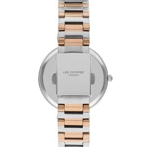 Lee Cooper Kadın Kol Saati – Gümüş Kadran, Gümüş / Pembe Altın, 35 mm, 3 ATM