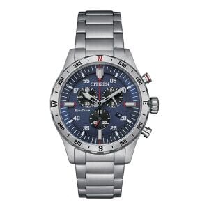 Citizen GTS Chronograph Erkek Kol Saati – Paslanmaz Çelik, 43.5 mm, 10 ATM