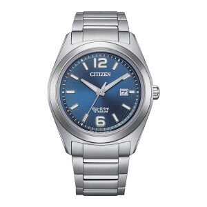 Citizen Erkek Kol Saati – 41.5 mm, Mavi Kadran, Gümüş Kordon, 5 ATM