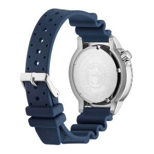 Citizen Erkek Kol Saati – 44 mm, Mavi Kadran, Lacivert Silikon Kordon, 20 ATM