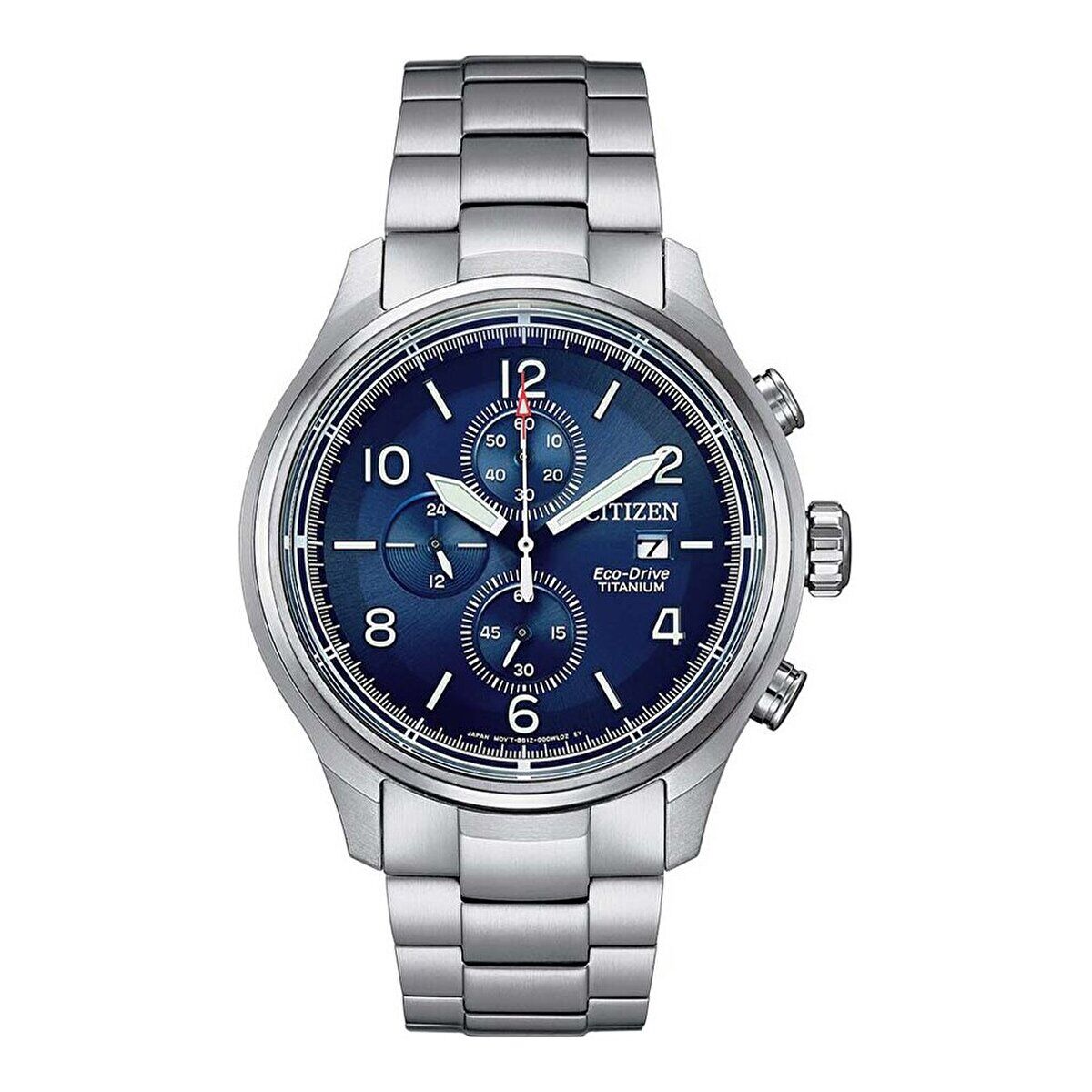 Citizen Erkek Kol Saati – Gümüş Kordon, Mavi Kadran, 44 mm, 10 ATM