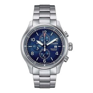 Citizen Erkek Kol Saati – Gümüş Kordon, Mavi Kadran, 44 mm, 10 ATM