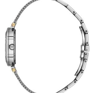 Essence Kadın Kol Saati 30 mm Paslanmaz Hasır Kordon Beyaz Kadran Gümüş Altın