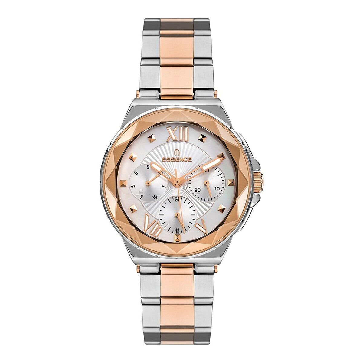 Essence Kadın Kol Saati – 36 mm, Silver & Gold, Mineral Cam