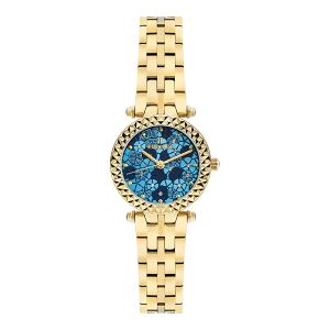 Essence Kadın Kol Saati – Gold Kordon & Kasa, Mavi Kadran