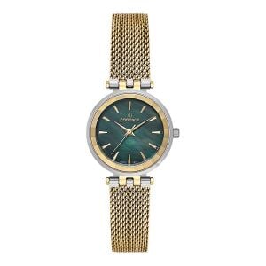 Essence Kol Saati – Yeşil Kadran, Altın Renk Çelik Kordon, 5 ATM