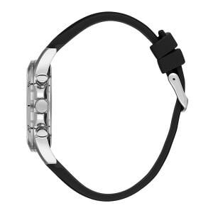 Slazenger Erkek Kol Saati 45 mm Siyah Kadran Siyah Silikon Kordon 5 ATM