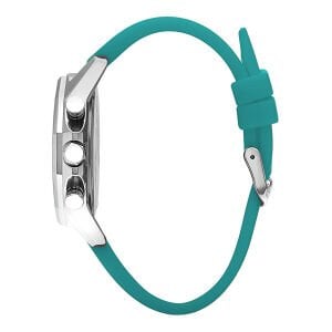 Slazenger 48,75 mm Kol Saati Yeşil Silikon Kordon 5 ATM Su Geçirmez Mineral Cam