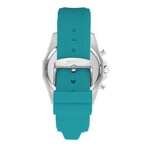 Slazenger 48,75 mm Kol Saati Yeşil Silikon Kordon 5 ATM Su Geçirmez Mineral Cam