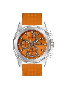 Slazenger Erkek Kol Saati 45 mm Turuncu Kadran Turuncu Silikon Kordon 5 ATM