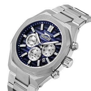 Slazenger Erkek Kol Saati 43 mm Paslanmaz Çelik Metal Kordon 5 ATM