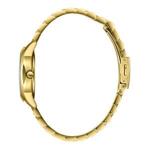 Slazenger Kadın Kol Saati – 33 mm, Altın Kordon, Beyaz Kadran, 5 ATM