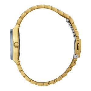 Slazenger Kadın Kol Saati – Altın Kordon, Gümüş Kadran, 3 ATM, Mineral Cam