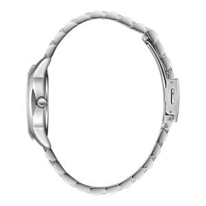 Slazenger Kadın Kol Saati – 33 mm, Altın Metal Kordon, Kurşun Kadran, 5 ATM