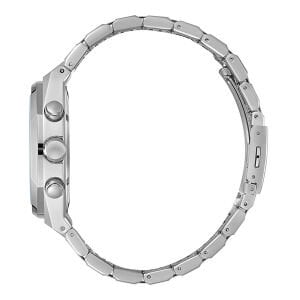 Slazenger Erkek Kol Saati – 43 mm, Gümüş Metal Kordon, Sarı Kadran, 5 ATM