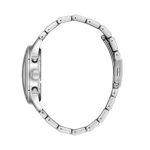 Slazenger Erkek Kol Saati – 43 mm, Gümüş Metal Kordon, Mavi & Siyah Kadran, 10 ATM