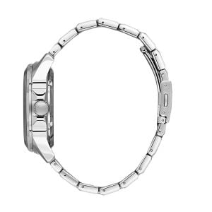 Slazenger Erkek Kol Saati – 44 MM, Gümüş Metal Kordon, Gümüş Kadran, 10 ATM