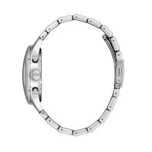 Slazenger Erkek Kol Saati – 43 MM, IPS Kordon, Beyaz & Kahverengi Kadran, 10 ATM Mineral Cam