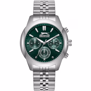 Slazenger Erkek Kol Saati 40 MM Metal Kordon Yeşil Kadran 10 ATM