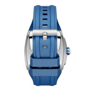 Quantum Erkek Kol Saati 43 MM Lacivert Silikon Kordon Siyah & Mavi Kadran Kronograf Mekanizma 5 ATM