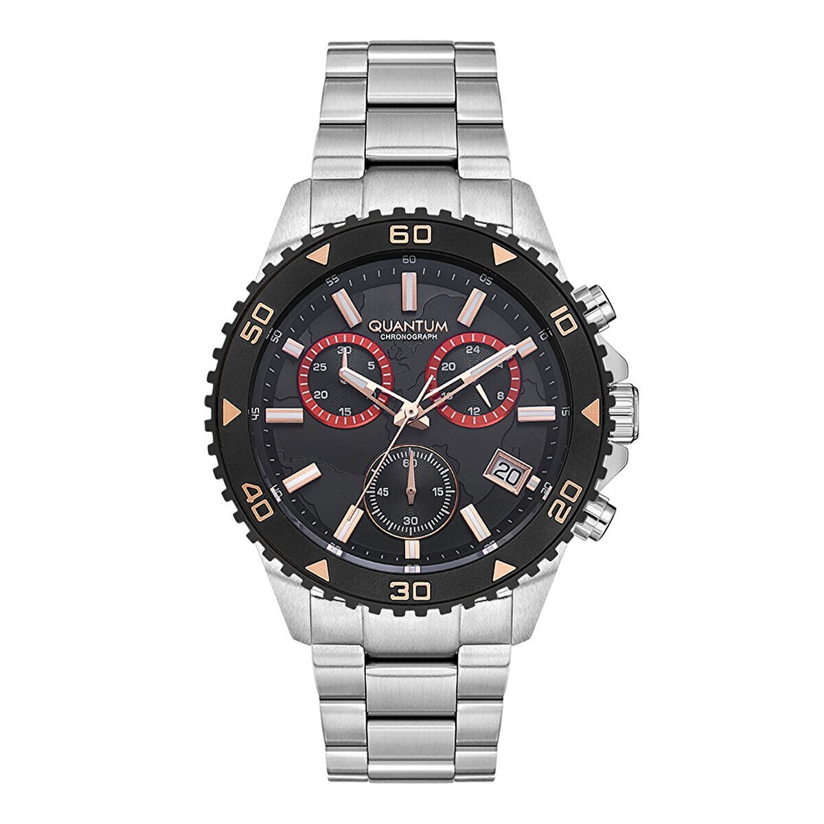 Quantum Erkek Kol Saati 44 MM Metal Kordon 10 ATM
