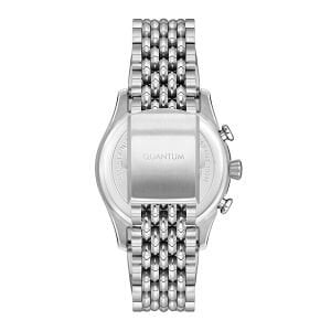 Quantum Erkek Kol Saati 43 MM Mineral Cam Metal Kordon 10 ATM