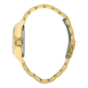 Slazenger Kadın Kol Saati 36 MM – Beyaz Kadran, Altın Kordon, 3 ATM