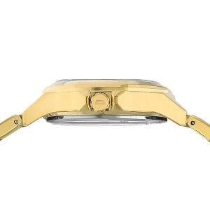 Slazenger Kadın Kol Saati 36 MM – Beyaz Kadran, Altın Kordon, 3 ATM