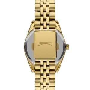 Slazenger Kadın Kol Saati 34 MM – Silver Kadran, Altın Kordon, 3 ATM
