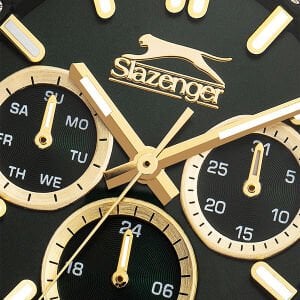 Slazenger Kadın Kol Saati 36 MM Yeşil Kadran Gümüş Kordon 3 ATM