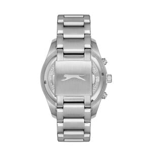 Slazenger Erkek Kol Saati 45 MM Siyah Kadran Silver Metal Kordon 10 ATM